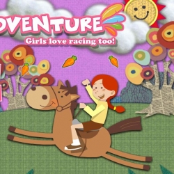 لعبة الحصان والفتاة المغامرة