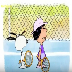 يوميات تشارلي براون والاصدقاء - لعبة التنس