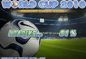 لعبة الصور المتشابهة World Cup 2010 - Memory Cards Game