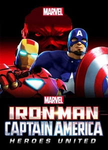 شاهد فلم الكرتون اتحاد الابطال Iron Man and Captain America Heroes United 2014