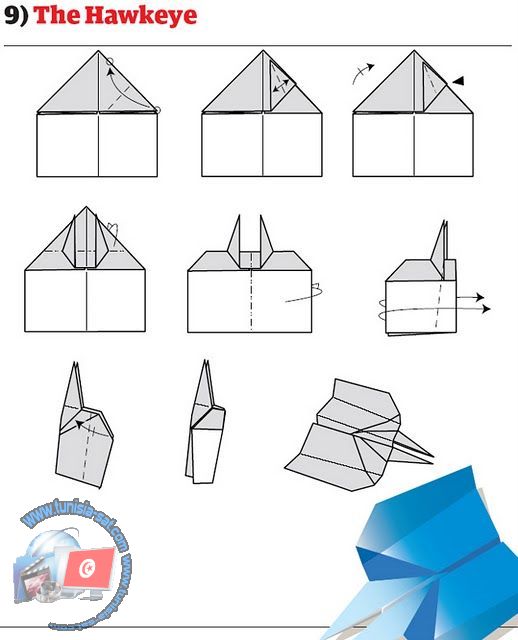 اصنع طائرة ورقية شكل 7