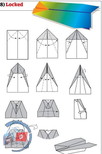 اصنع طائرة ورقية شكل 6