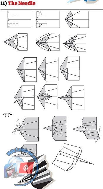 اصنع طائرة ورقية شكل 9