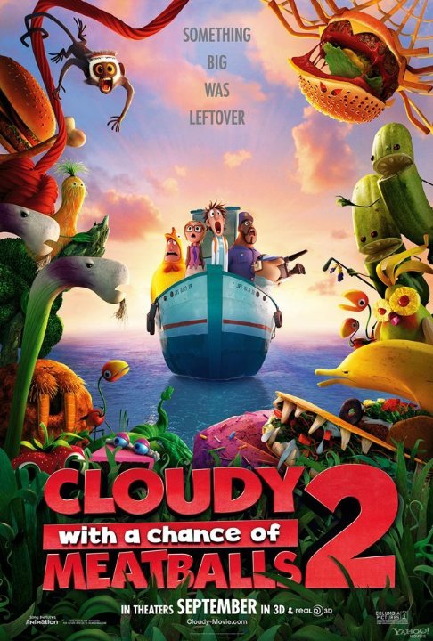 فلم الكرتون غائم مع فرصة لتساقط كرات اللحم Cloudy With A Chance Of Meatballs 2 مدبلج