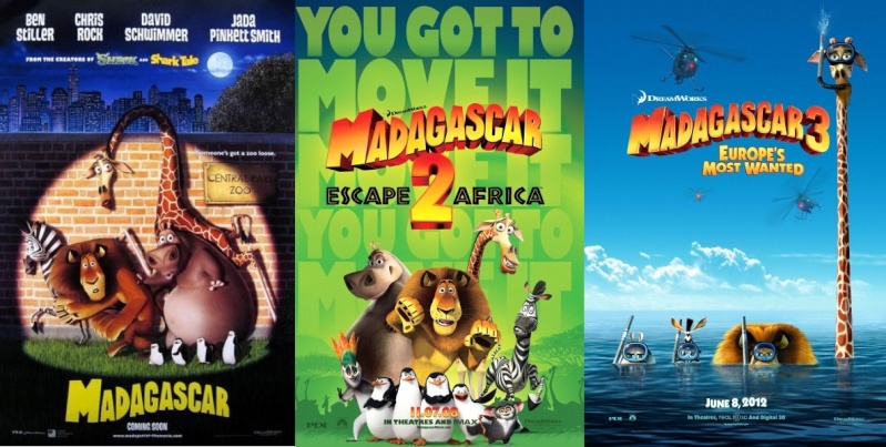 سلسلة افلام الكرتون مدغشقر Madagascar - جميع افلام مدغشقر